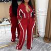 AL335 Women's Autumn/Winter Sports Suit: Cotton Jacket & Sweatpants Two-Piece Set