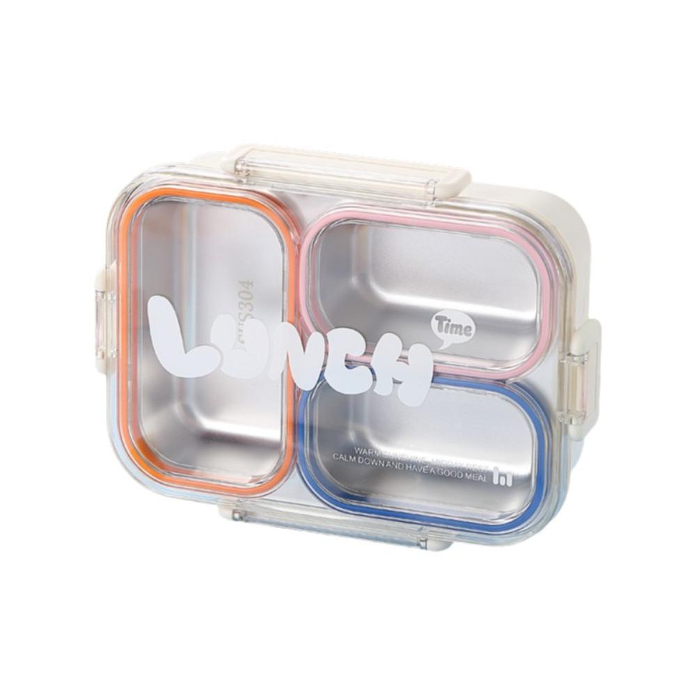 Sealed Design Portable Food Container Food Grade Divided Lunch Plate  Outdoor Activities