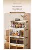 Foldable Dustproof Multi-Layer Storage Cabinet for Kitchen & Living Room
