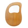 Wooden Harp 16 String Harp 16 Tone Portable Lyre Percussion Musical Instrument Beginner Tools Mahogany Harp Lyre