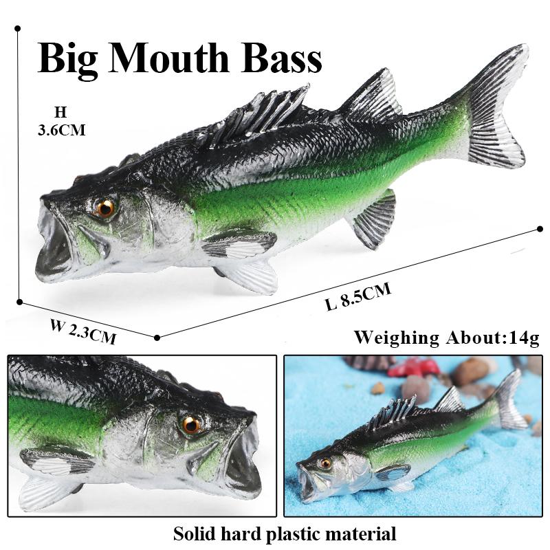 Oenux Meeresleben Modell Clownfisch Lachsbarsch Meerestier Spielfiguren PVC Hohe Qualität Bildung Miniatur Strand Kinderspielzeug