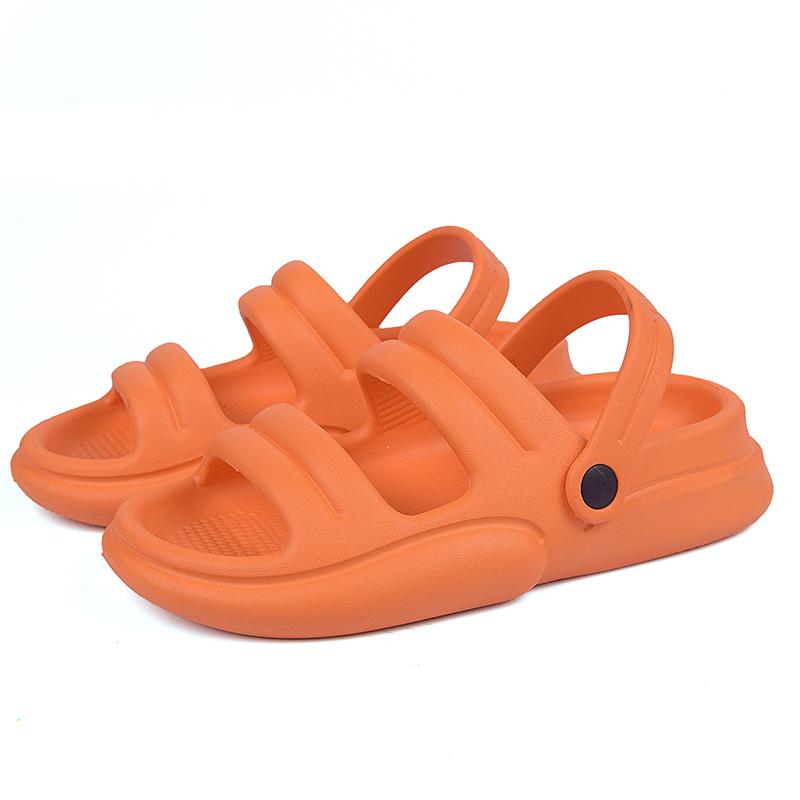 Fashion Green Cool Men Slippers Summer Women Sandals Couple Home Slippers Non-slip Breathability Thick Sole Shoes Outdoor Soft Sole Sand