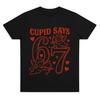 Comfort Cotton Cupid Day 67 Love Graphic T-Shirt Funny 67 Valentines Day Tee Funny Number Meme Top Valentines Day Clothes Unisex