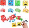 LADVATKIN Wooden Puzzle Blocks Interactive Brain Teaser Game with Bell Educational Toy for Kids Family Board Game