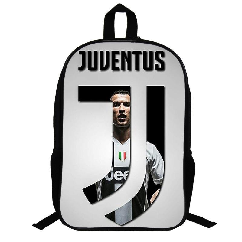 Zaino a Tema Ronaldo per Fan di Calcio Zaino per Studenti Scolastici Zaino per Bambini da 17 Pollici