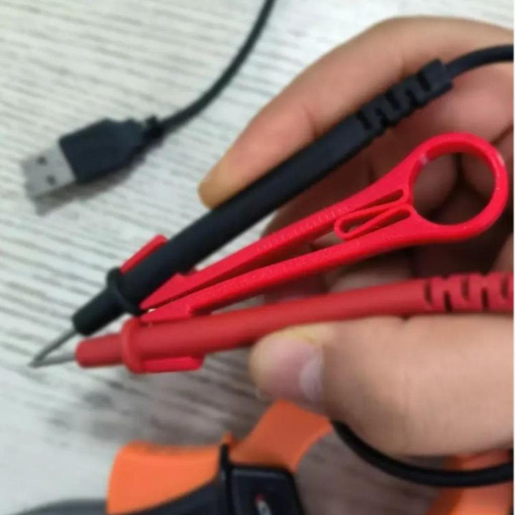 Multimeter Probe Holder Test Meter Probes Clamping Tool Electrical Testing Power Supplies Ergonomic Repairing Accessories