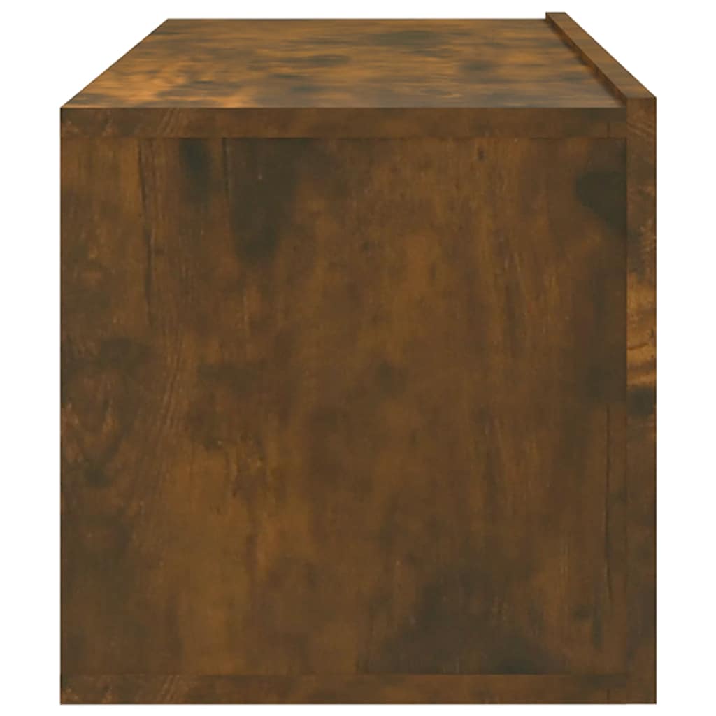 2 Piece TV Wall Cabinets Smoked Oak 100 x 30 x 30 cm Wood Based Material