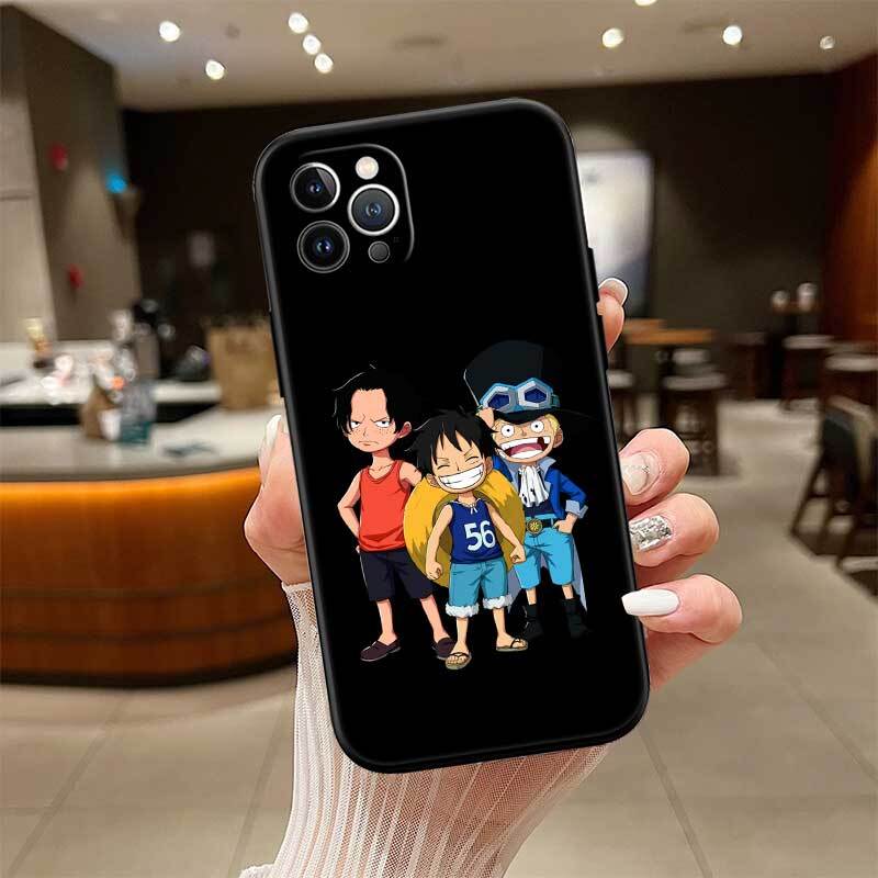 One Piece Luffy ACE Sabo Phone Case for Samsung S20 S21 S21S S22 S23 S24 FE Ultra Plus Lite F06 F16 M06 M16 M56 A07 A17 A36 A37 A55 A57