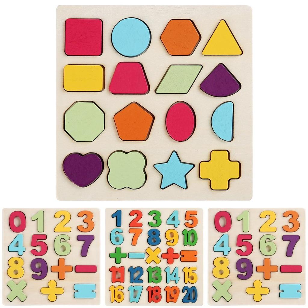 Wooden Montessori Alphabet And Number Matching Puzzle For Toddler Cognitive Skills And Play