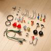 187pcs Fishing Accessories Kit Including Jig Hooks Sinker Weight Swivels Snaps Outdoor Fishing Accessories Set