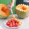 2PCS/Pack Fruit Ball Scoop Tools Stainl Steel Shaping Spoon Digging Balls Carving Shapes Fruit Salad Kitchen Camping Gadgets ZYF