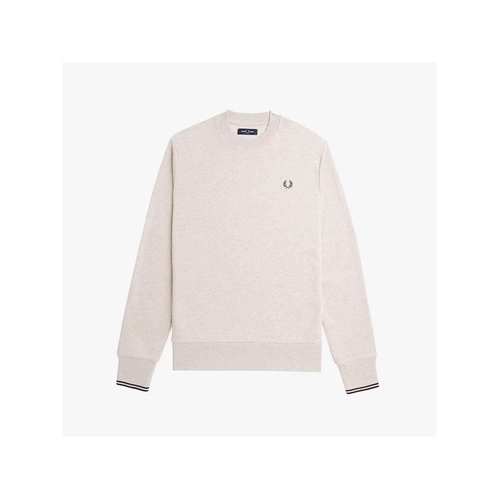 Fred Perry [baseline] Crewneck Sweatshirt   Porridge Afpm2437535 W50 qzgAfpm2437535 W50