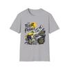Unisex Loose Cotton Streetwear Short Sleeve T-Shirt, Gothic Anime Back Print Tee of Death Note Misa Amane T-Shirt