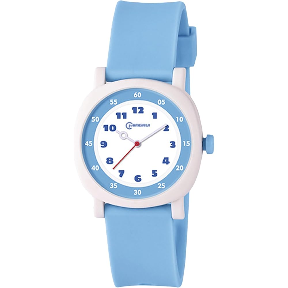 Maeau Kids Watch Sky Blue Lightweight Simple Design Waterproof Unisex Timepiece