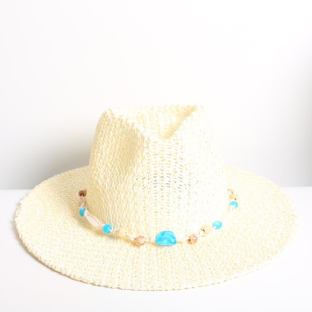 Popolare Cappello di Paglia Classico Western da Cowboy Estivo Vuoto con Ampia Tesa Cappello da Sole Cappello di Paglia Intrecciato a Mano