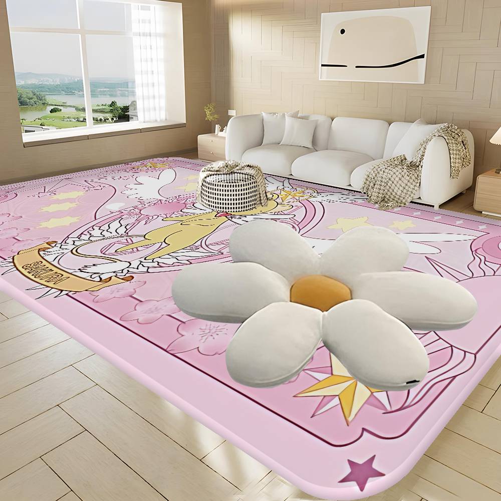 C-Cardcaptor Sakura Anime Floor Mat Retro Multiple Choice Living Room Kitchen Rug Non-Slip Modern Home Decor