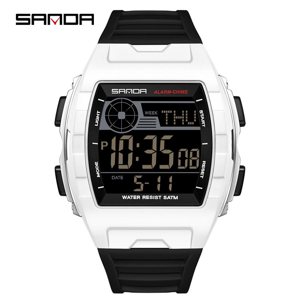 Sanda 2225 Luxury Men's Digital Watch Multi Functional Night Light Calendar Stopwatch Fashion Men's Sports Watch Reloj Hombre