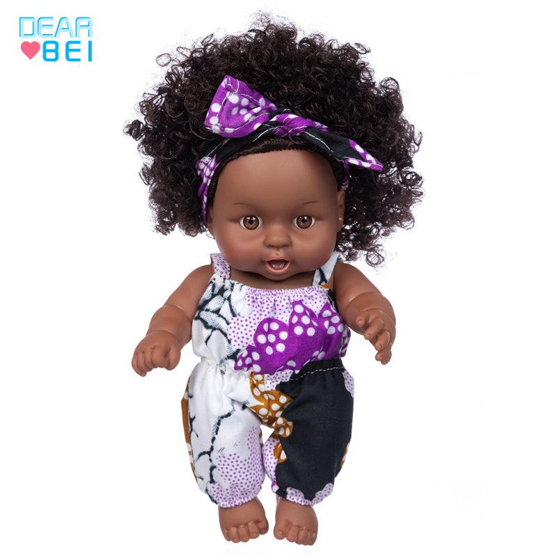 Cross-Border Tie-Dye Vinyl Baby Comfort Doll, 8-Inch Girl Reborn Toy