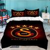 Emblema del Galatasaray Football Club Set Biancheria da Letto 3 Pezzi, Ideale per 1 Copripiumino e 2 Federe Perfetto come Regalo per Fan, Ideale per Camera da Letto, Dormitorio