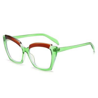 Trendy Cat Eye Glasses for Women Men Blue Light Blocking Fashionable Clear Lens Stylish PC Frame Eyewear Chic Accents
