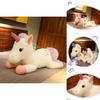 Charming Short Plush Unicorn Stuffed Animal Pillow Comfortable Bedside Support For Children