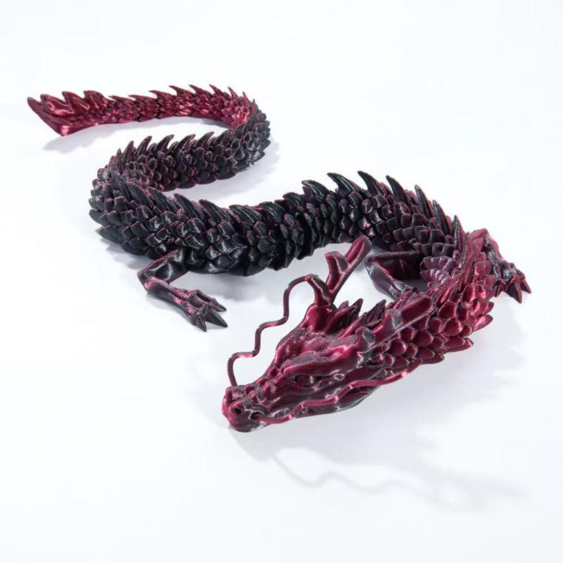 30CM 3D Printed Gem Dragon Crystal Toy Rotatable Articulated Dragon Gift For Kids With ADHD Perfect For Birthdays Gift