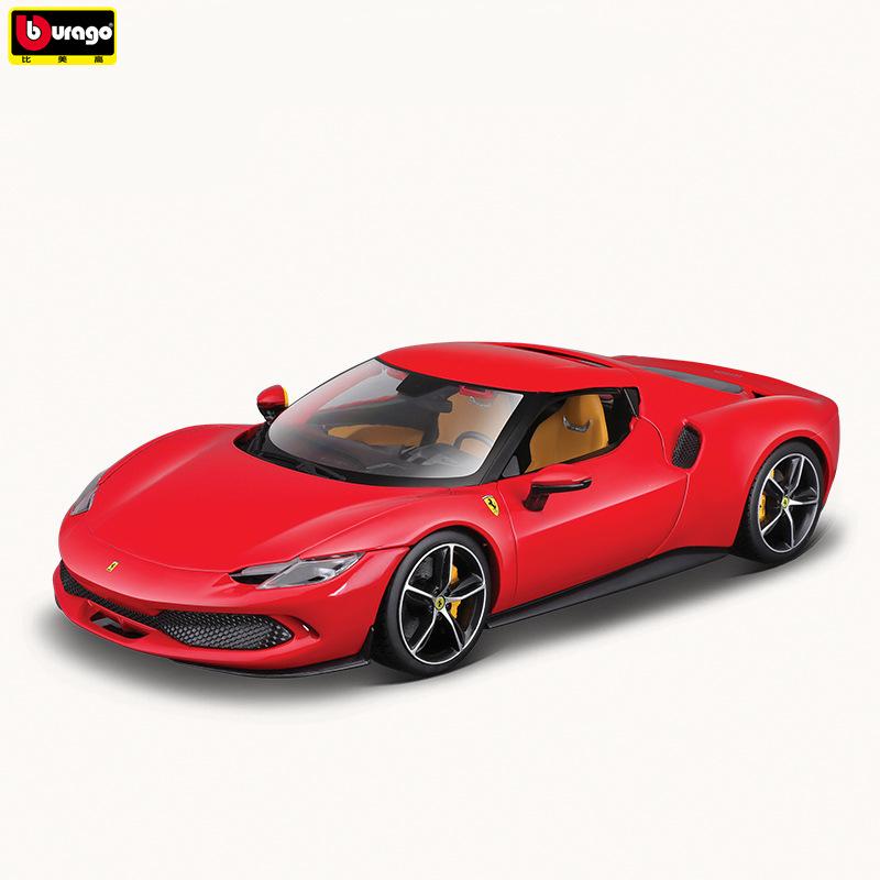 

Bburago Ferrari 1:18 296GTB Спортивный автомобиль Модель из сплава Игрушка красный