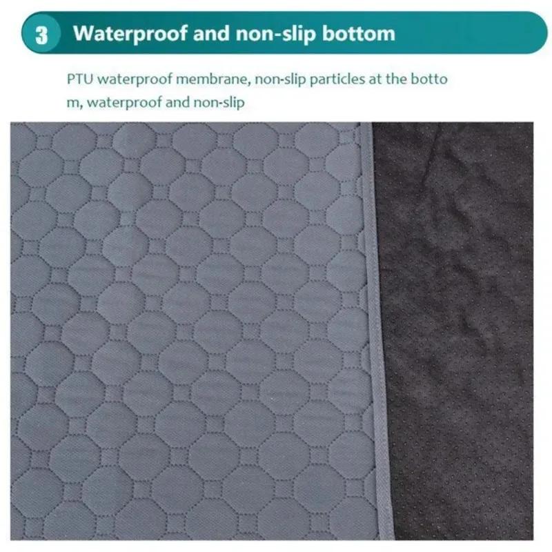 1 Stück Haustier Urinunterlage Decke Waschbar Wiederverwendbar Saugfähig Welpentraining Urinmatte