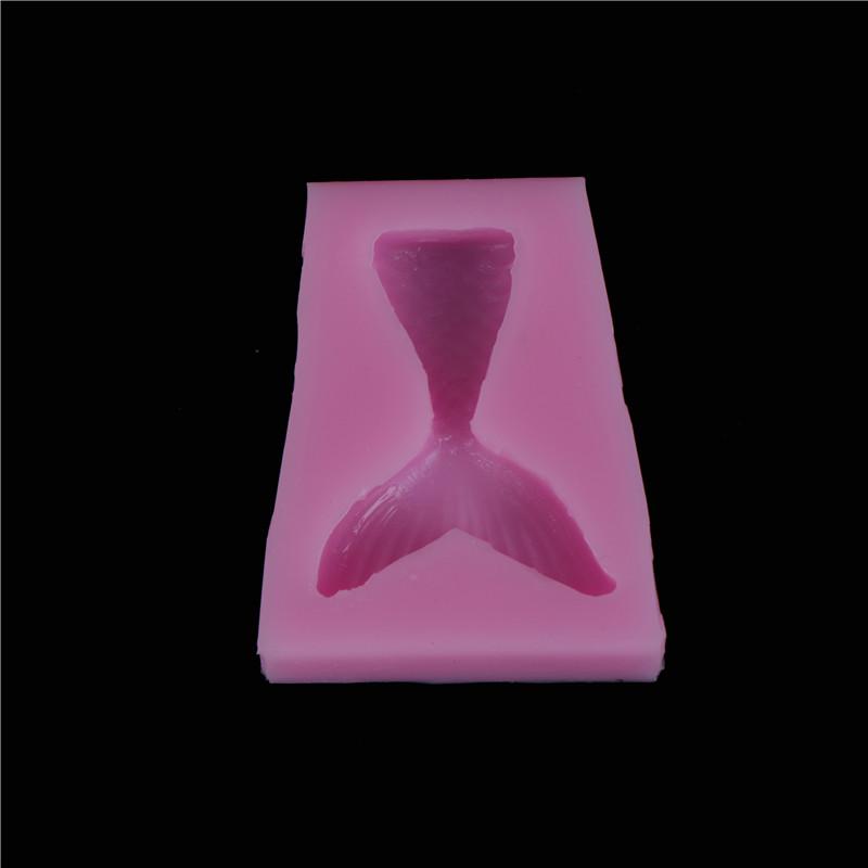 

Силиконовая форма Хвост русалки Форма для мастики Инструмент для украшения торта Форма для шоколада розовый