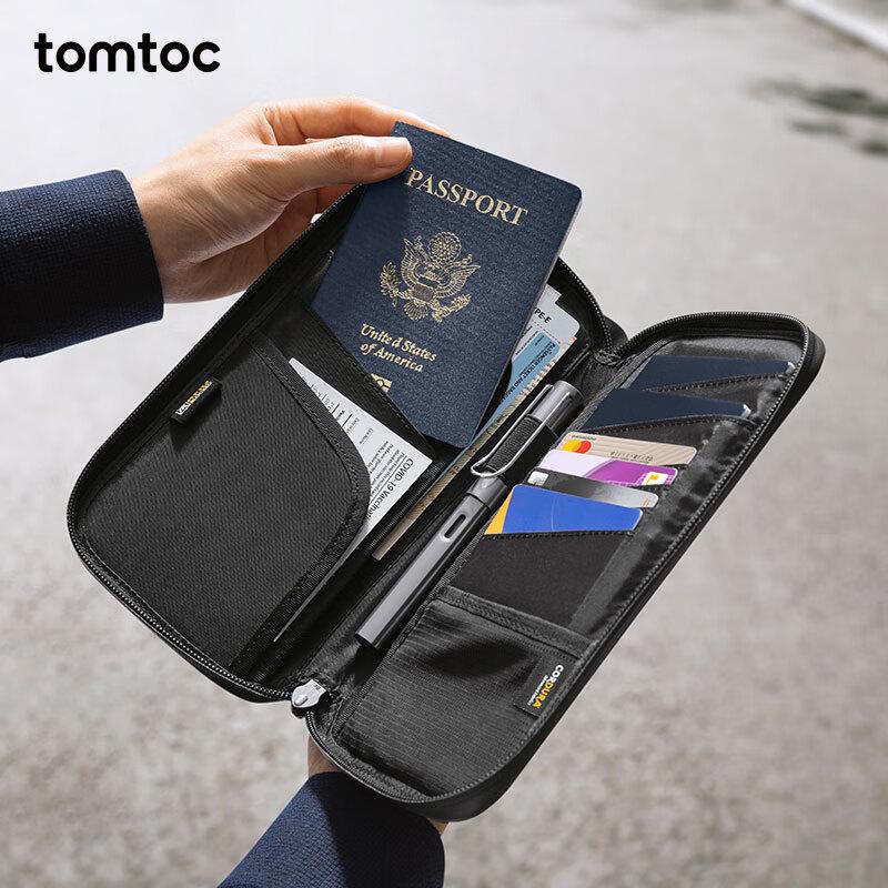 tomtoc Passport Holder Travel Document Organizer