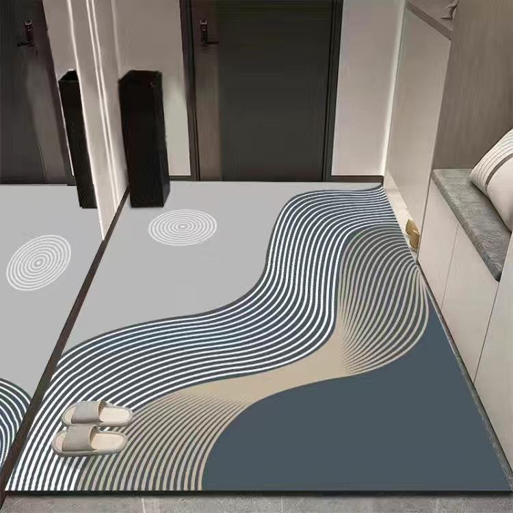 

Входной коврик для прихожей Бытовой напольный коврик Абсорбирующий коврик для кухни ванной комнаты 100 * 120 cm