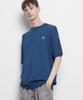 THE-ABON Men'S Summer Boucle Knit Round Short Sleeve T-Shirt Sky Blue