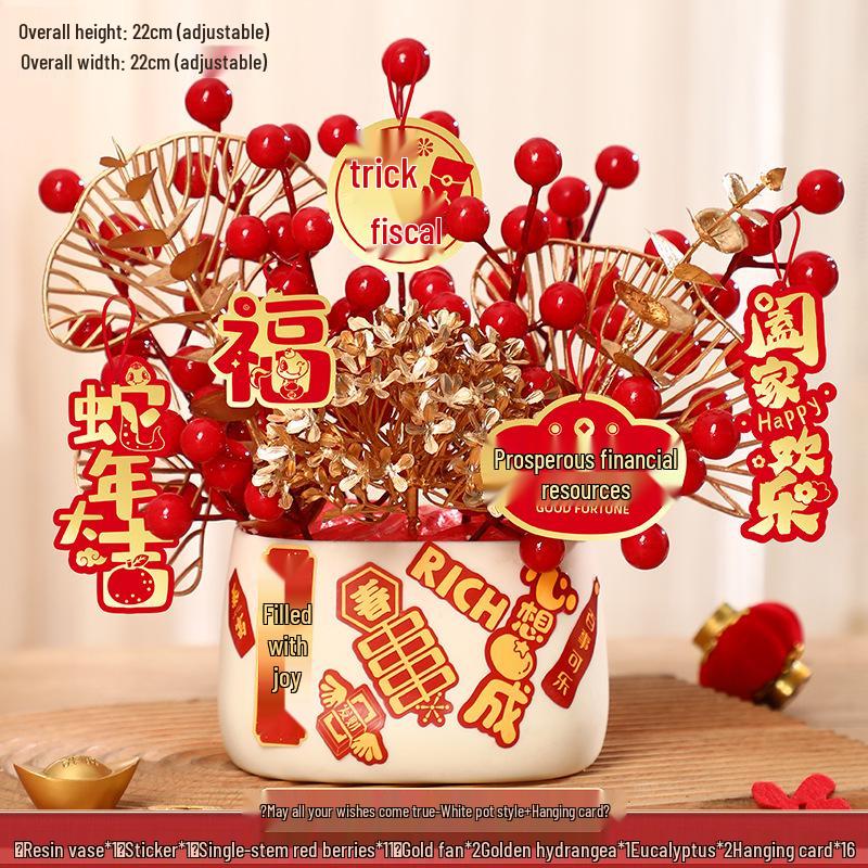 2025 Rok Hada Kaki Nádoba Ozdoba: Nová Domácí Dekorace Štěstí