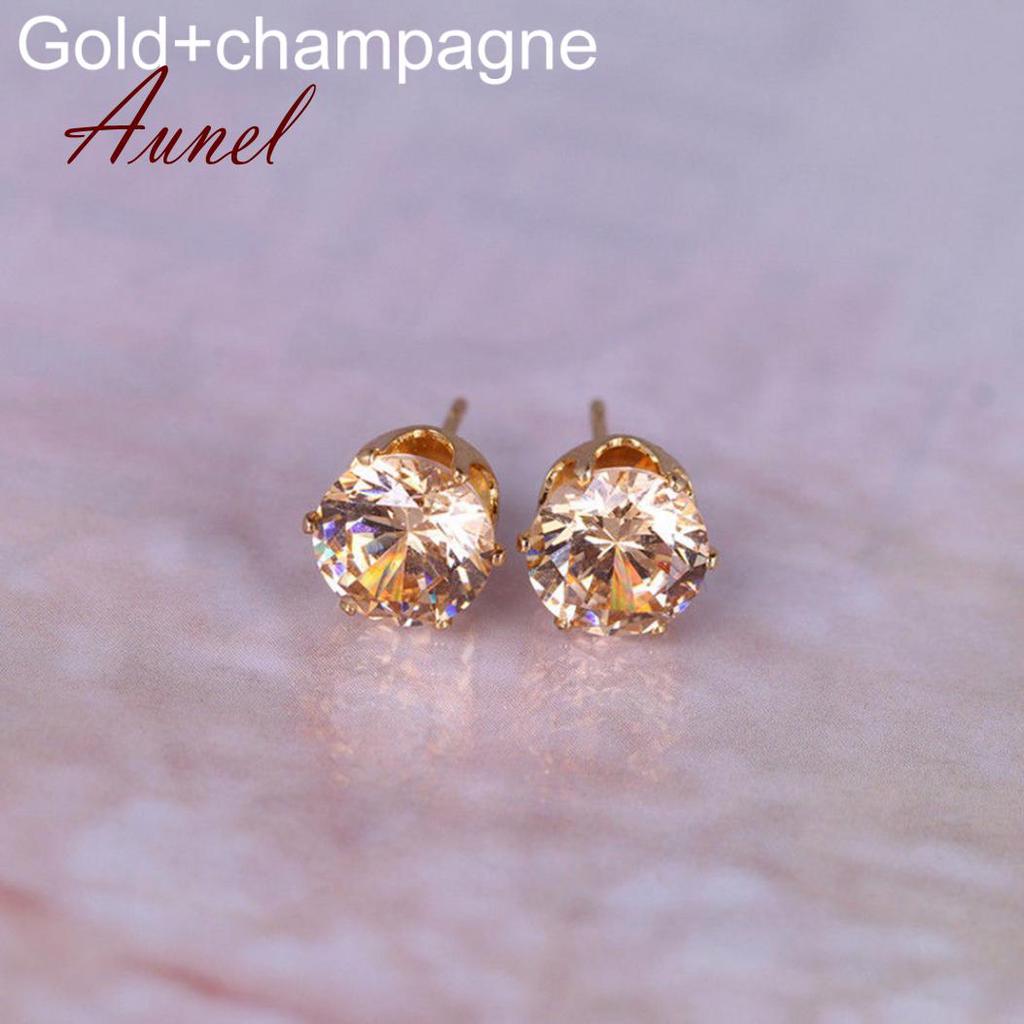 Smart Cubic Zirconia  Ear Stud Earrings Wedding Gift