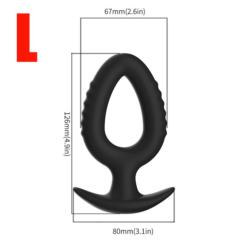 Built In Gravity Steel Ball Anal Bead Butt Plug for Men Women Anal Vibrator Prostate Massage Anal Plug Soft Silicone Masturbator