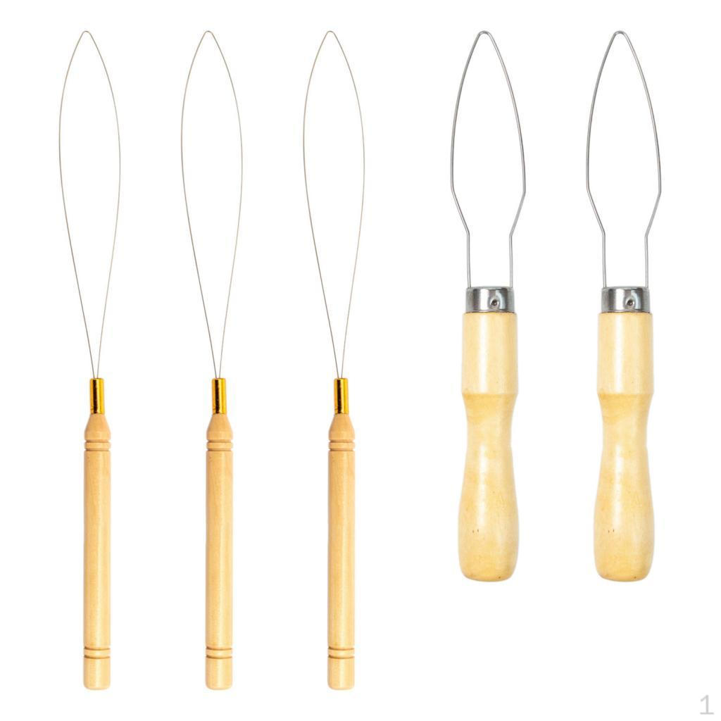 Ergonomic Wooden Handle Sewing Tool Kit for Hair