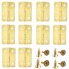 12 set Mini Metal Menteşe Retro Kapı Menteşeleri Vidalarla Menteşe Mobilya Menteşeleri Donanım Kendin Yap El Sanatları Aracı.