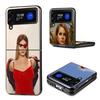 Singer Lana D-Del Rey Phone Case For Samsung Z Flip 7 6 5G Galaxy Z Flip4 Z Flip5 Z Flip3 Coque Black Hard PC Shell Protective C