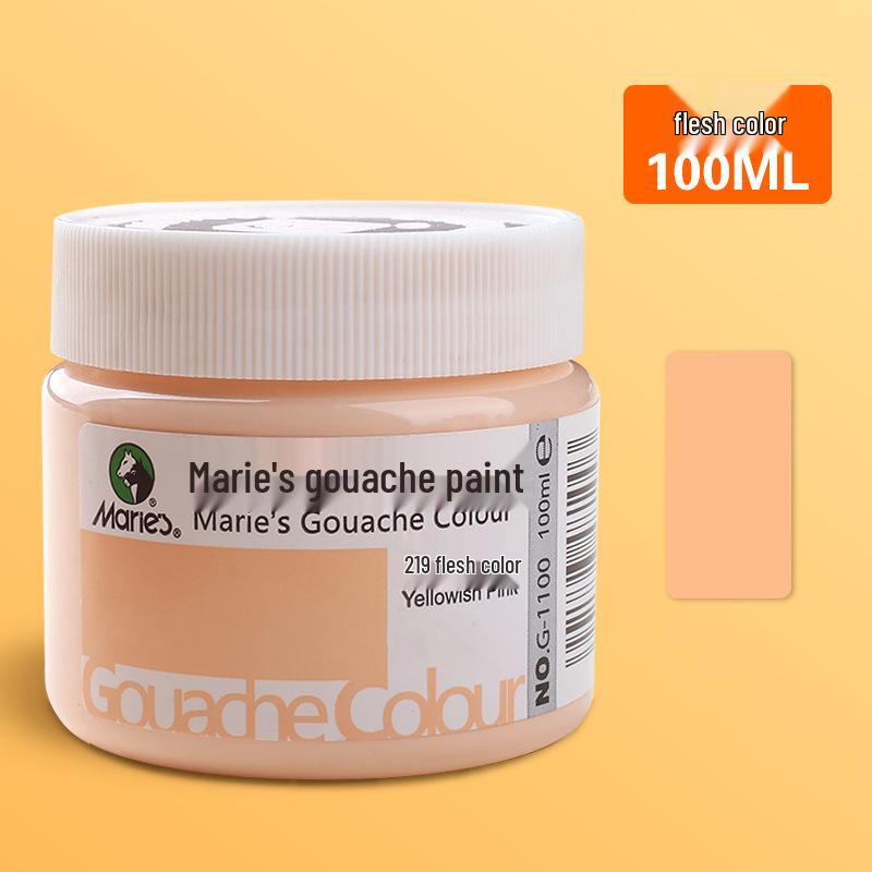 Mali 24-Color Children's Gouache Paint Set, 100ml Washable Art Supplies for Students