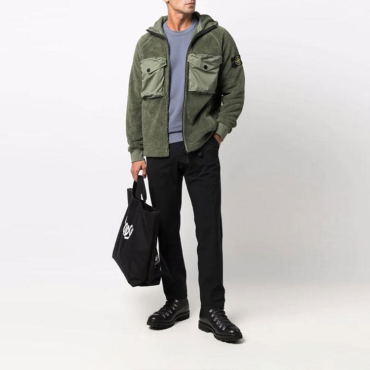 STONE ISLAND Sweatshirt Sage Green Men Tops 751560134-V0055