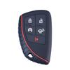Silicone Car Key Case Cover Honeycomb Pattern Compatible With Buick Envision S Avenir Chevrolet 5 Button Keyless Remote Key Fob