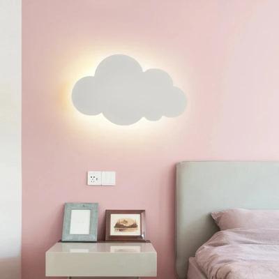 LED Wolken Wandleuchte Babyzimmer Acryl Wandleuchte Schlafzimmer Bett Wohn Esszimmer Dachboden Kreative Warme Dekoration Beleuchtung Wandleuchte