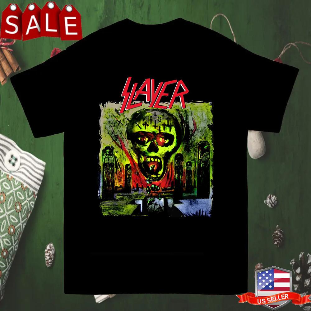 Slayer Band Gift For Xmas Christmas T Shirt Full Size S-5XL Unisex T-Shirt M