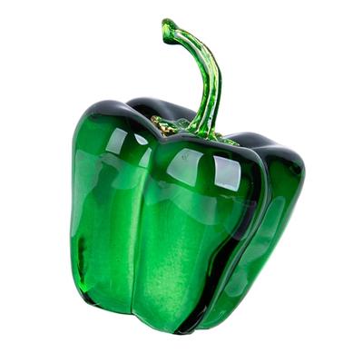 Crystal Peppers Decoration Lifelikes Vegetable Art For Shelf Desk Photography Safe NonSlip Base Gift