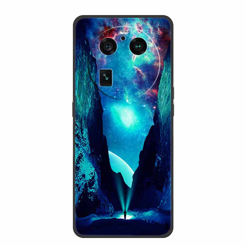 For Oppo Find X6 Pro Case Original Soft Silicone Shockproof Phone Back Cover Cases for Oppo Find X6 Pro 5G Cool Protector Shell