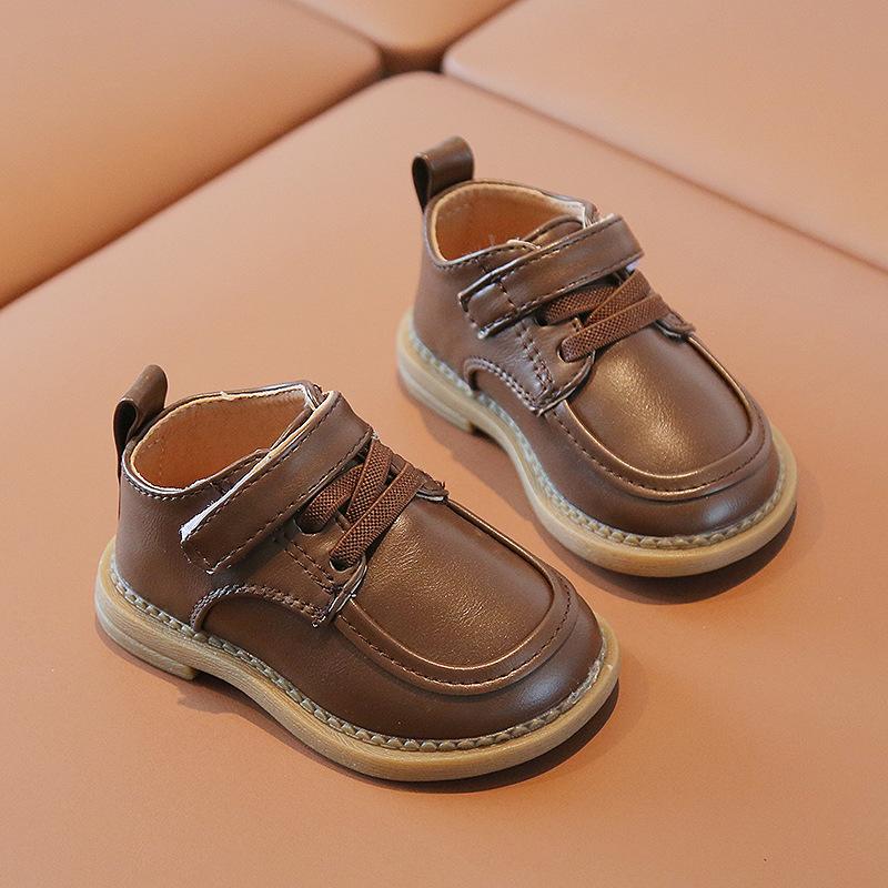 

Детские туфли на мягкой подошве, осень 2024 г., детские дышащие однотонные туфли из кожи небольшого размера, модные и для отдыха, для детей дошкольного возраста, для новорожденных 15 11.5cm шоколадный