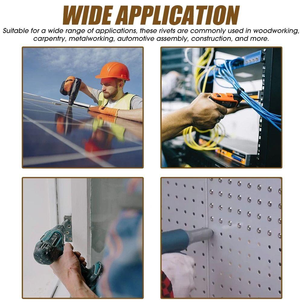 Nituri autofiletante cu cap dom, nituri de evacuare cu mandrin din aliaj de aluminiu, elemente de fixare DIY