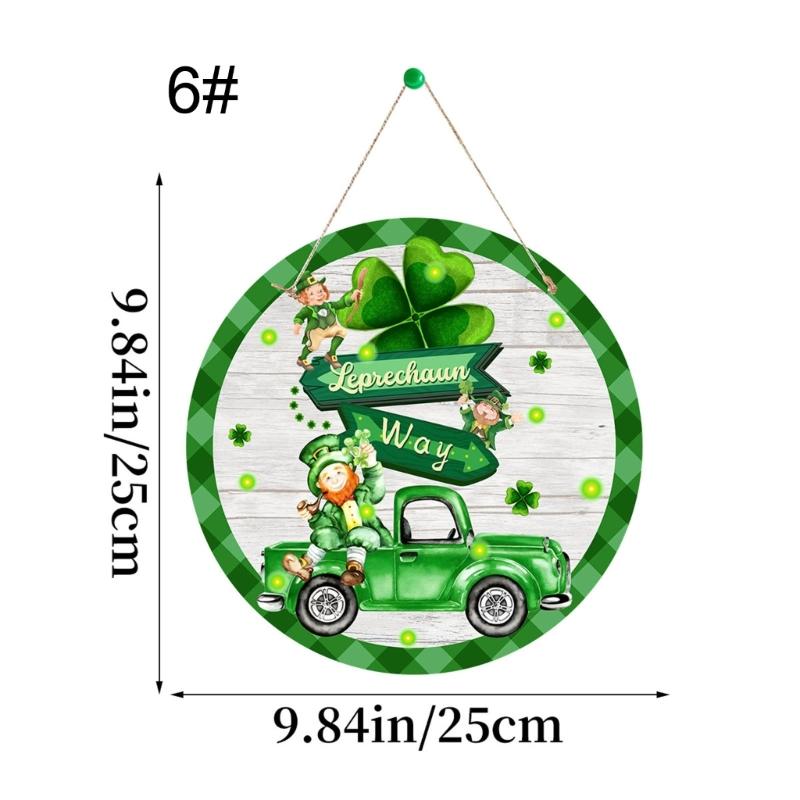 Enhances Holiday Decors with Patrick's Day Leaves Sign Welcome Door Sign for Both Indoor and Outdoor Use Decors