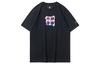 T Shirts Men's Black Crew Neck Moderate Straight Fit AHSQ661-2