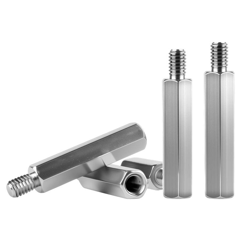 304 Stainless Steel M2-M6 Male-Female Hex Standoff Connector with Internal-External Threads